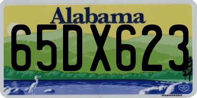 AL license plate 65DX623