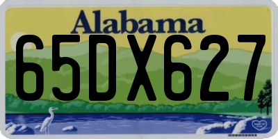 AL license plate 65DX627