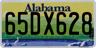 AL license plate 65DX628