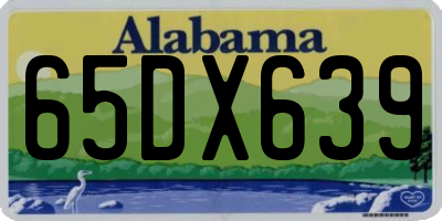 AL license plate 65DX639