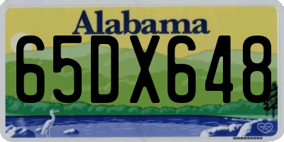 AL license plate 65DX648