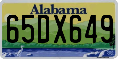 AL license plate 65DX649