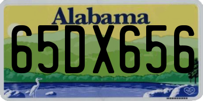 AL license plate 65DX656