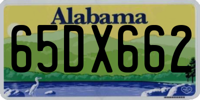 AL license plate 65DX662