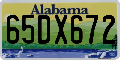 AL license plate 65DX672