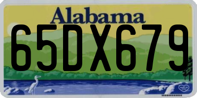 AL license plate 65DX679