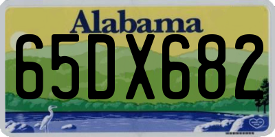 AL license plate 65DX682