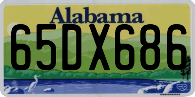 AL license plate 65DX686