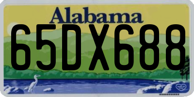 AL license plate 65DX688