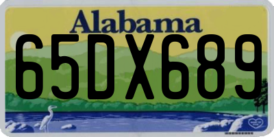 AL license plate 65DX689