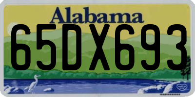 AL license plate 65DX693