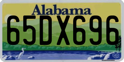 AL license plate 65DX696