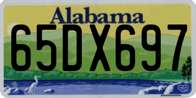 AL license plate 65DX697