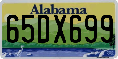 AL license plate 65DX699