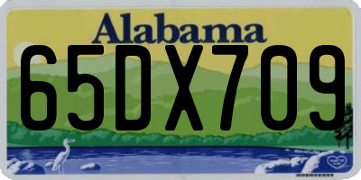 AL license plate 65DX709