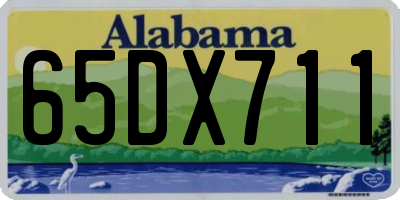 AL license plate 65DX711