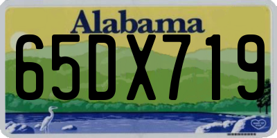 AL license plate 65DX719