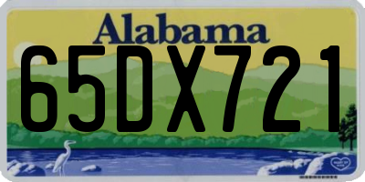 AL license plate 65DX721