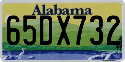 AL license plate 65DX732