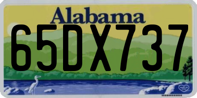 AL license plate 65DX737