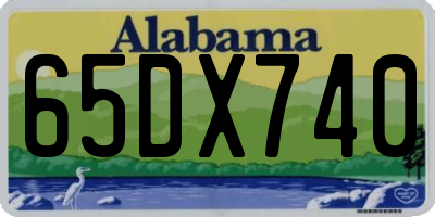 AL license plate 65DX740