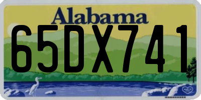 AL license plate 65DX741