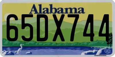 AL license plate 65DX744