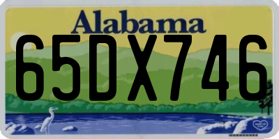 AL license plate 65DX746