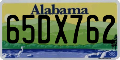 AL license plate 65DX762