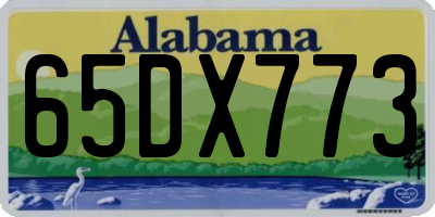 AL license plate 65DX773