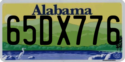 AL license plate 65DX776