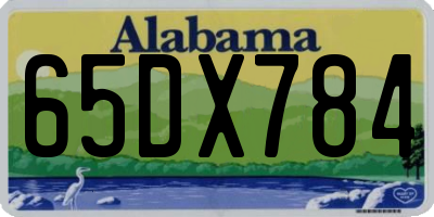 AL license plate 65DX784