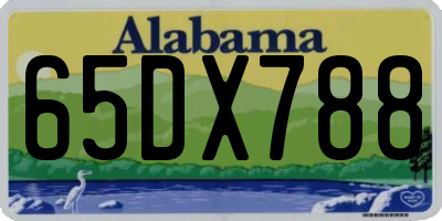 AL license plate 65DX788