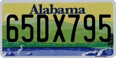 AL license plate 65DX795