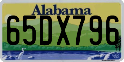 AL license plate 65DX796