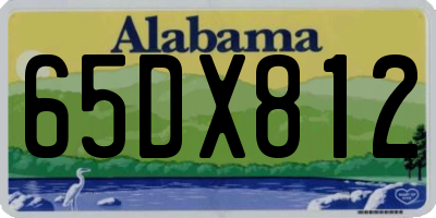 AL license plate 65DX812