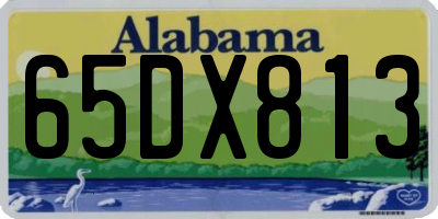 AL license plate 65DX813