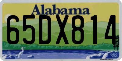 AL license plate 65DX814