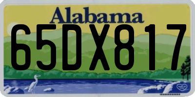 AL license plate 65DX817