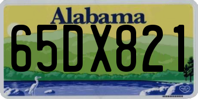 AL license plate 65DX821