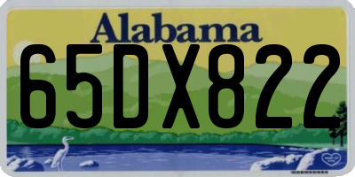 AL license plate 65DX822