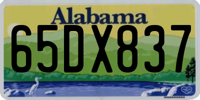 AL license plate 65DX837