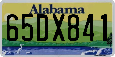 AL license plate 65DX841