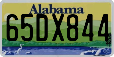 AL license plate 65DX844