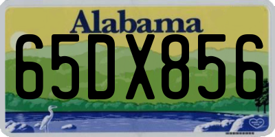 AL license plate 65DX856