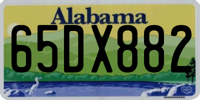 AL license plate 65DX882