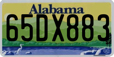 AL license plate 65DX883