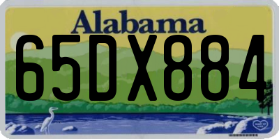 AL license plate 65DX884