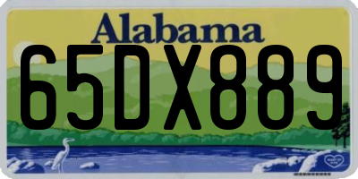 AL license plate 65DX889