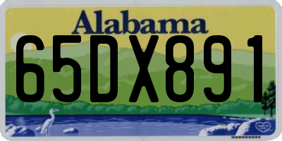 AL license plate 65DX891